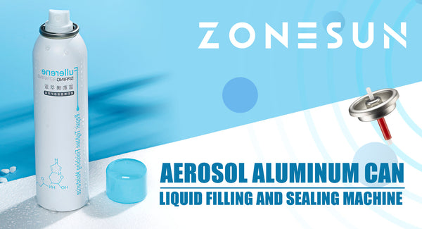 ZONESUN ZS-QW254 Aerosol Aluminum Can Liquid Filling and Sealing Machine