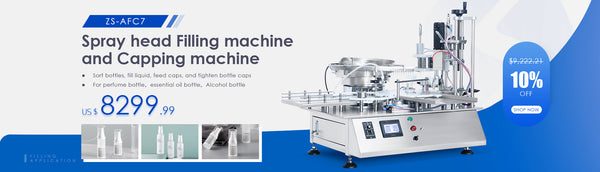 ZONESUN ZS-AFC7 SINGLE NOZZLE MAGNETIC PUMP LIQUID FILLING AND CAPPING MACHINE