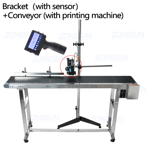 ZONESUN Automatic Inkjet Printing Machine with Conveyor - Standard set / 220V