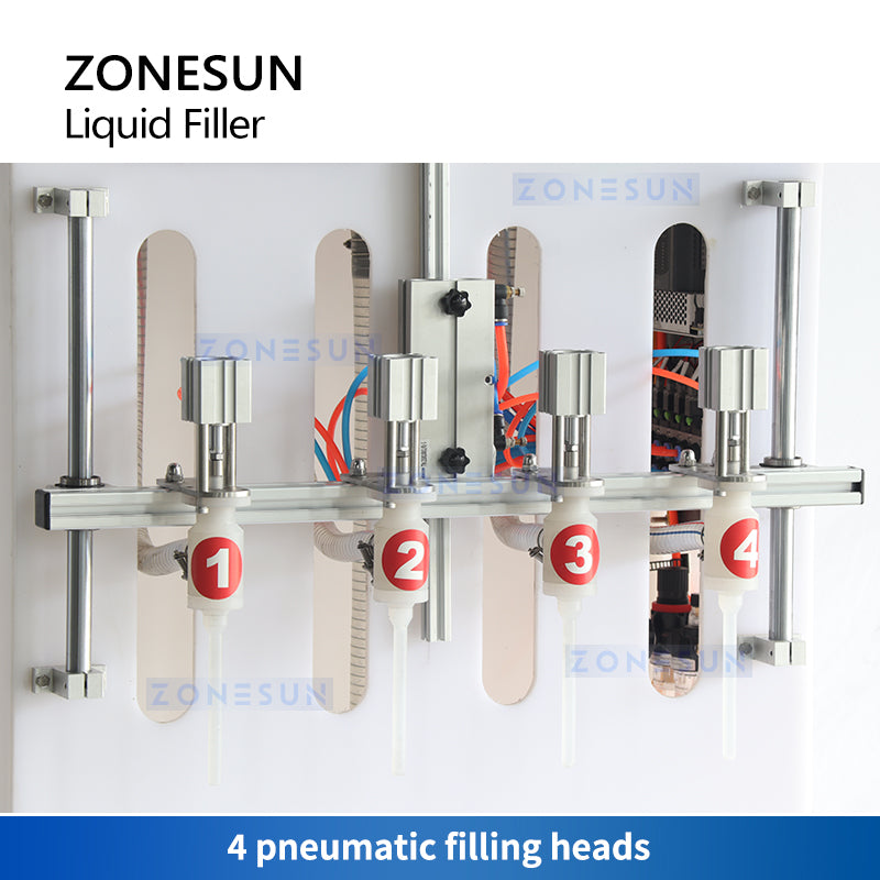 ZONESUN ZS-YTCR4 Semi-automatic Corrosive Liquid Filling Machine
