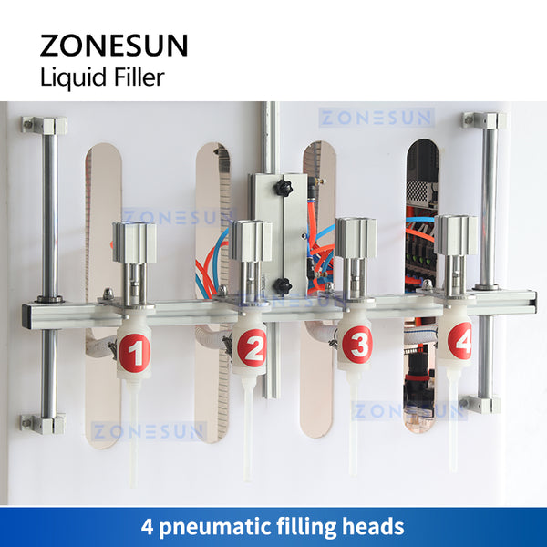 ZONESUN ZS-YTCR4 Semi-automatic Corrosive Liquid Filling Machine