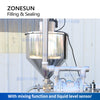 ZONESUN ZS-GFGT620 Full Automatic Paste Sachet Bag Filling Sealing Machine With Feeding Pump