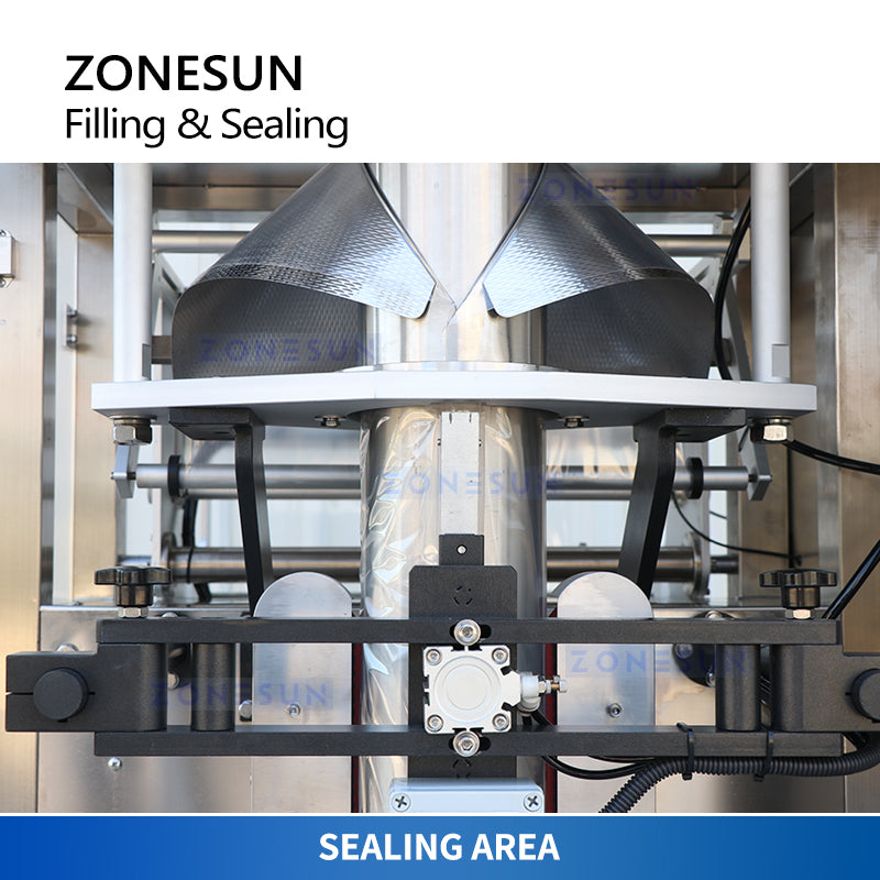 ZONESUN ZS-GFGT620 Full Automatic Paste Sachet Bag Filling Sealing Machine With Feeding Pump