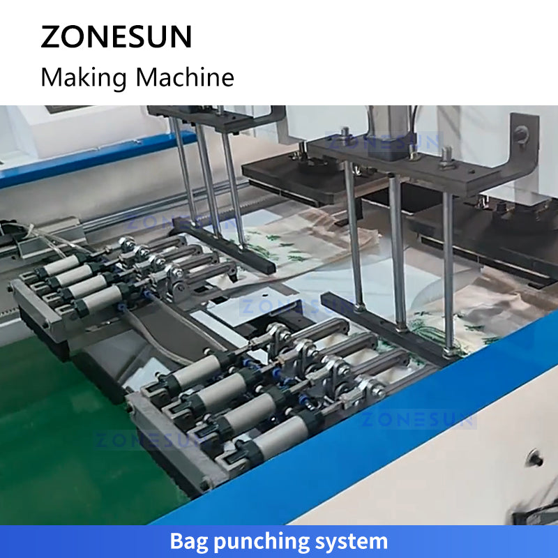 ZONESUN ZS-PZD2 Dual Channel Plastic Bag Making Machine Waistcoat Bag Packer