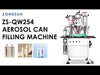 ZONESUN ZS-QW254 Aerosol Aluminum Can Liquid Filling Sealing Machine