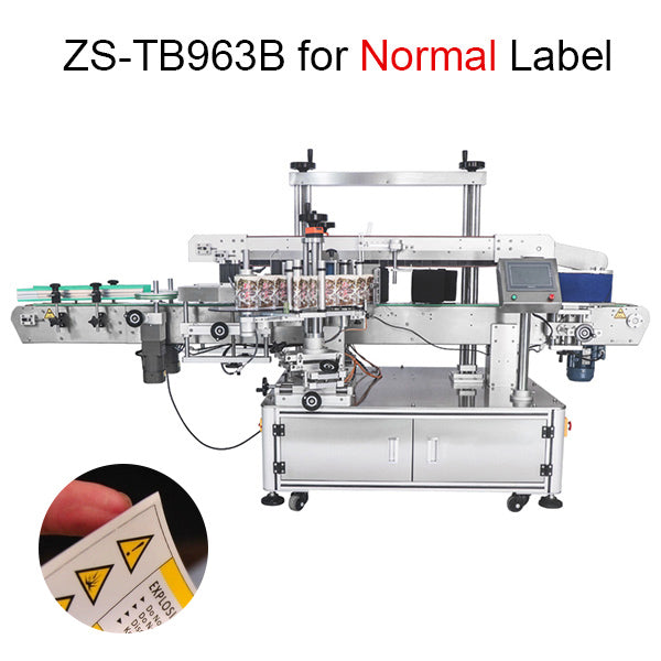ZONESUN ZS-TB963 Double Side Round Square Bottle Labeling Machine For Normal Transparent Label - ZS-TB963B for NL / 110V - ZS-TB963B for NL / 220V