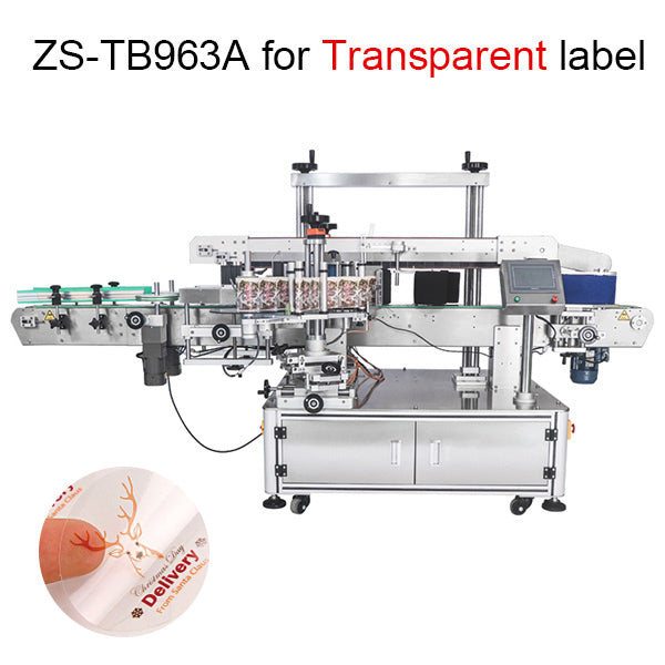 ZONESUN ZS-TB963 Double Side Round Square Bottle Labeling Machine For Normal Transparent Label - ZS-TB963A for TL / 110V - ZS-TB963A for TL / 220V