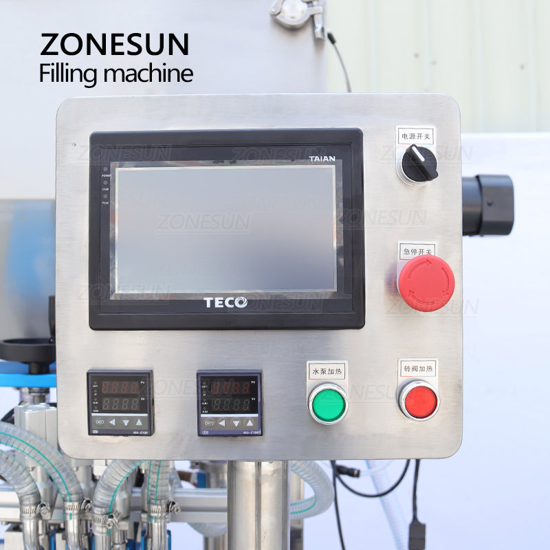 ZONESUN ZS-YTCT4P Automatic Constant Temperature Paste Piston Filling Machine