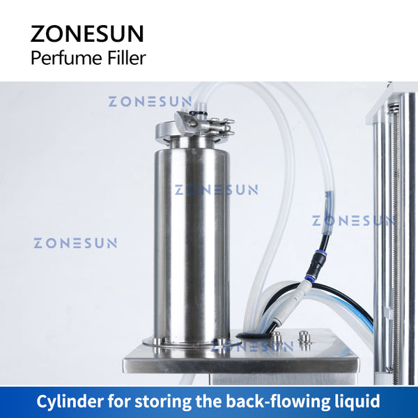 ZONESUN ZS-YTZL500S Pneumatic Enolmatic Bottle Filler Vacuum Single Nozzle Perfume Liquid Filling Machine