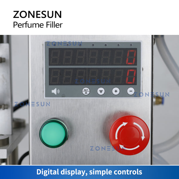 ZONESUN ZS-YTZL500S Pneumatic Enolmatic Bottle Filler Vacuum Single Nozzle Perfume Liquid Filling Machine