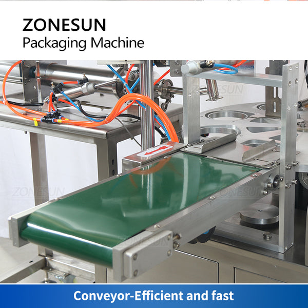 ZONESUN ZS-FS600 Automatic Cup Ice Cream Packaging Machine Paste Filling Sealing Machine