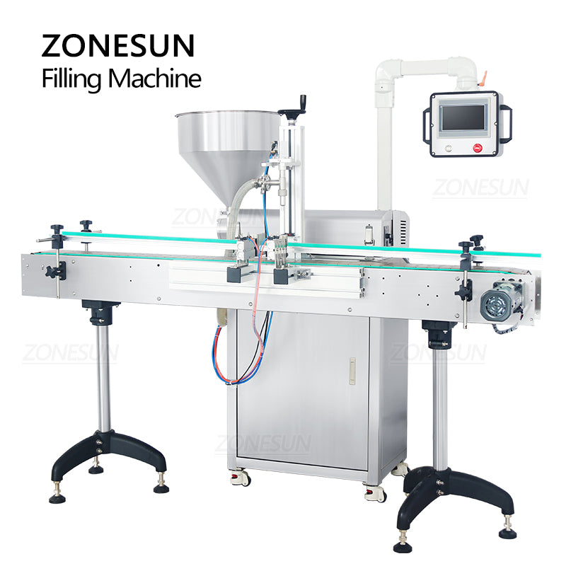 ZONESUN ZS-VTRP1A 50-1500ml Servo Motor Rotor Pump Paste Viscous Liquid Filling Machine