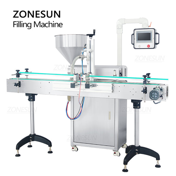 ZONESUN ZS-VTRP1A 50-1500ml Servo Motor Rotor Pump Paste Viscous Liquid Filling Machine