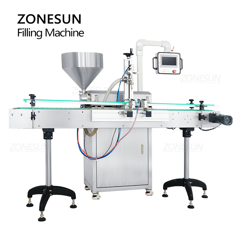 ZONESUN ZS-VTRP1A 50-1500ml Servo Motor Rotor Pump Paste Viscous Liquid Filling Machine