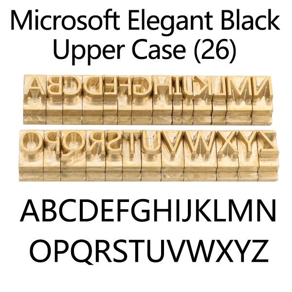 ZONESUN Copper Letter Mold - Upper Case MEB