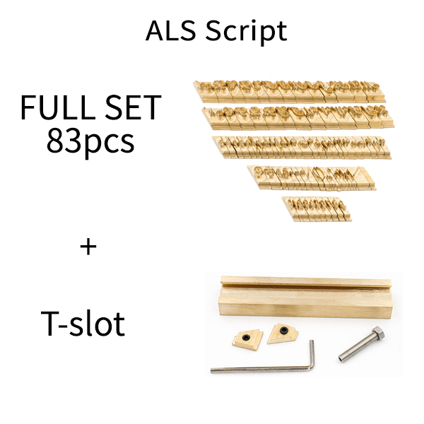 ZONESUN Copper Letter Mold - ALS Script
