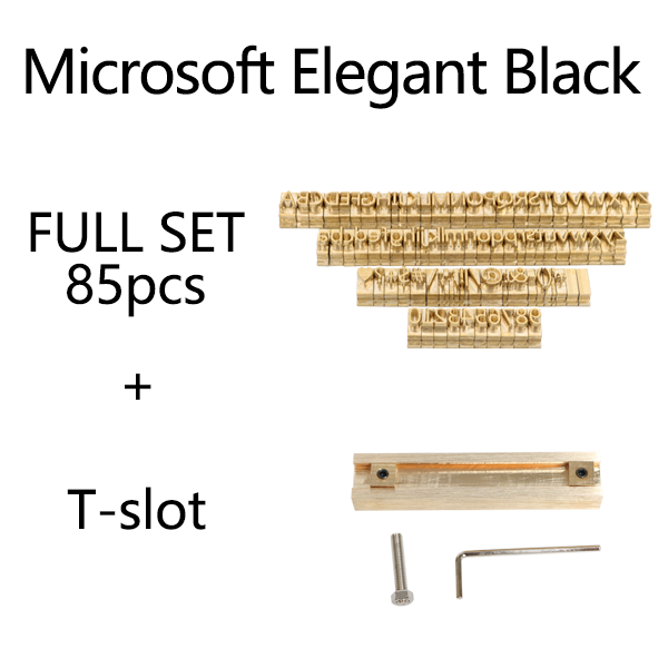 ZONESUN Copper Letter Mold - Microsoft Elegant Black