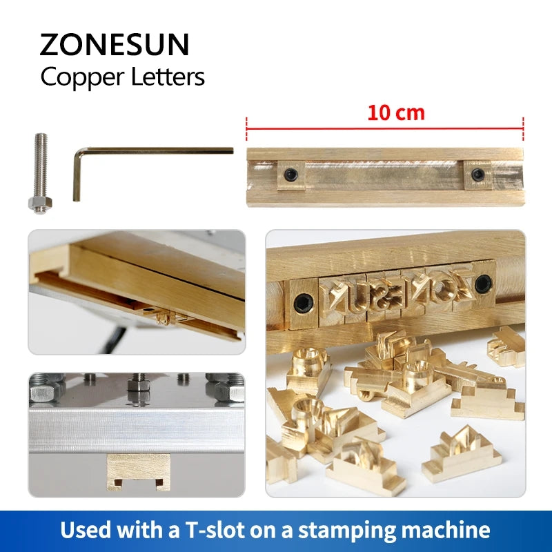 ZONESUN Copper Letter Mold
