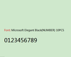 ZONESUN Number & Alphabet & Symbol Stamp Mold For ZS-110A Stamping Machine - Microsoft Elegant Black / Number