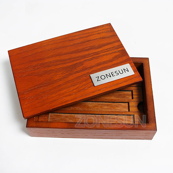 ZONESUN 6mm Height Brass Letter Stamp Custom Initials Alphabet - Only Box