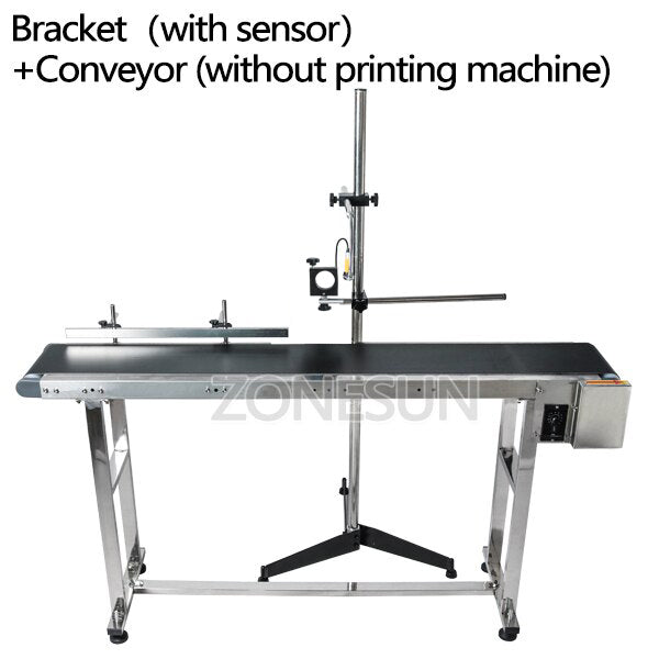 ZONESUN Automatic Inkjet Printing Machine with Conveyor - Conveyor and bracket / 220V