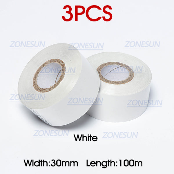 ZONESUN Thermal Ribbon of Ribbon Printing Machine - 3pcs White