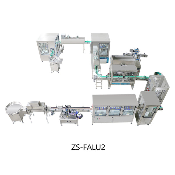 ZONESUN ZS-FALU Custom Bottle Rinsing Drying Filling Capping Labeling Production Line - ZS-FALU2