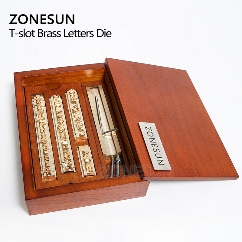 ZONESUN 6mm Height Brass Letter Stamp Custom Initials Alphabet