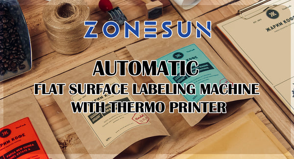 ZONESUN ZS-TB160PO Automatic Flat Surface Labeling Machine with Thermo Printer