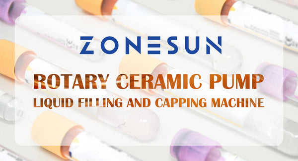 ZONESUN ZS-AFC1CP Rotary Ceramic Pump Liquid Filling And Capping Machine