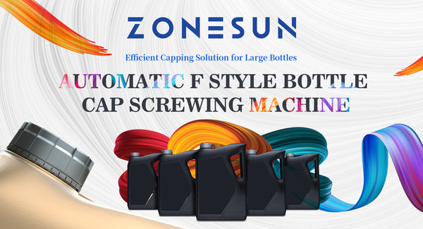 Efficient Capping Solution for Large Bottles with ZONESUN ZS-XG442F Automatic F Style Bottle Cap Screwing Machine