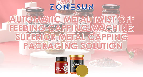 ZONESUN ZS-XG440T2 Automatic Metal Twist Off Feeding Capping Machine: Superior Metal Capping Packaging Solution