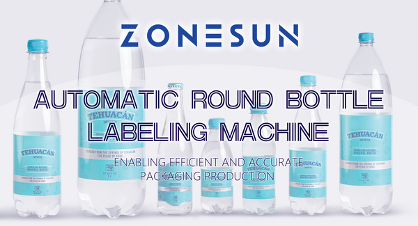 ZONESUN ZS-CYGDP6 Automatic Round Bottle Labeling Machine: Enabling Efficient and Accurate Packaging Production