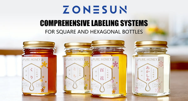 Comprehensive Labeling Systems for Square and Hexagonal Bottles