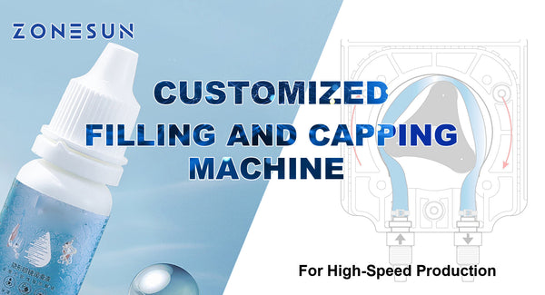 ZONESUN ZS-AFC450-2 AUTOMATIC PERISTALTIC PUMP LIQUID FILLING CAPPING MACHINE