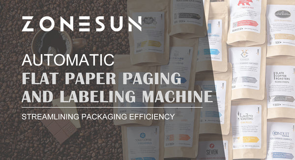 ZONESUN ZS-TB502P Automatic Flat Paper Paging and Labeling Machine: Streamlining Packaging Efficiency