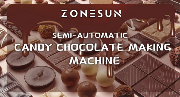 ZONESUN ZS-FM7C SEMI-AUTOMATIC CANDY CHOCOLATE MAKING MACHINE