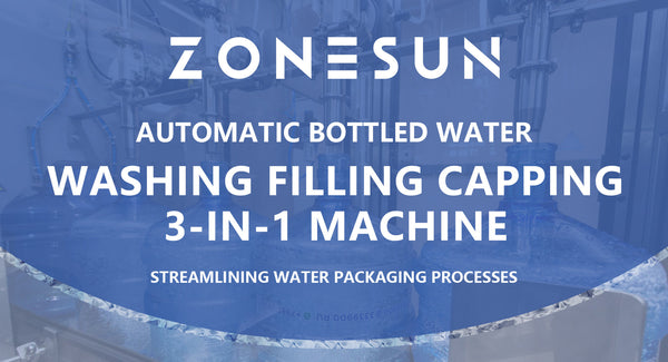 ZONESUN ZS-AFMW Automatic Bottled Water Washing Filling Capping 3-in-1 Machine: Streamlining Water Packaging Processes