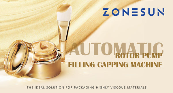 ZONESUN ZS-AFC19 Automatic Rotor Pump Filling Capping Machine: The Ideal Solution For Packaging Highly Viscous Materials