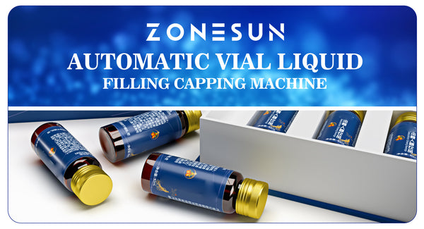 ZONESUN ZS-AFC16P AUTOMATIC VIAL LIQUID FILLING CAPPING MACHINE