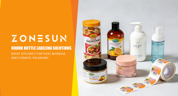 Round Bottle Labeling Solutions: Boost Efficiency for Food, Beverage, and Cosmetic Packaging