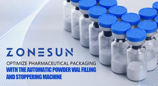 Optimize Pharmaceutical Packaging with the ZONESUN ZS-FJFC2 Automatic Powder Vial Filling and Stoppering Machine
