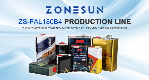 ZONESUN ZS-FAL180B4 Production Line: The Ultimate in Automated Paste Bottle Filling and Capping Production