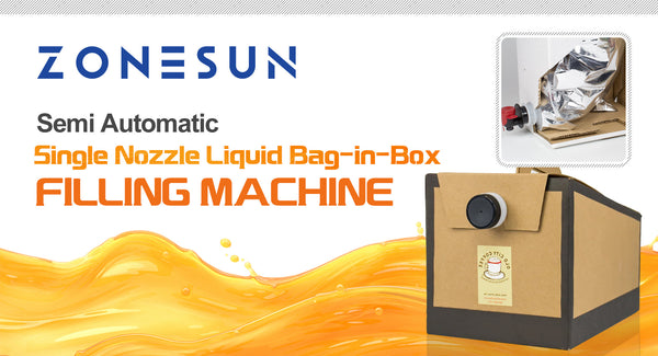 ZONESUN ZS-BIB01 Semi Automatic Single Nozzle Liquid Bag-in-Box Filling Machine