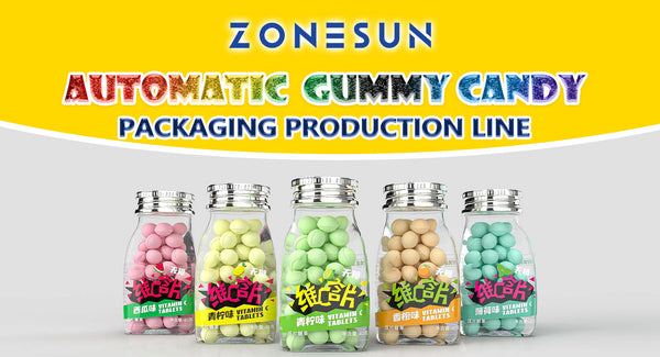 ZONESUN ZS-AFLC Automatic Gummy Candy Packaging Production Line: Streamlining the Packaging Process for Sweet Treats