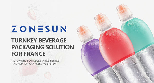 ZONESUN automatic sports drink bottle filling capping packaging line