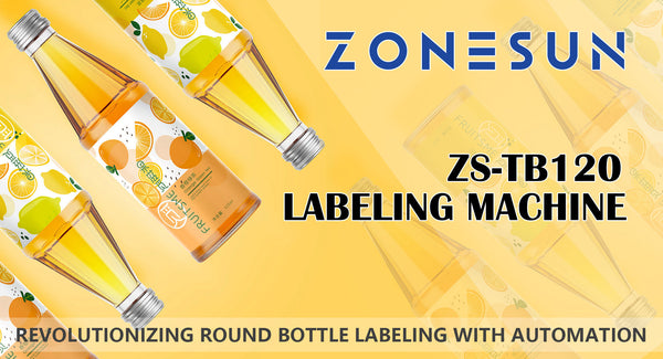 ZONESUN ZS-TB120 Labeling Machine: Revolutionizing Round Bottle Labeling with Automation