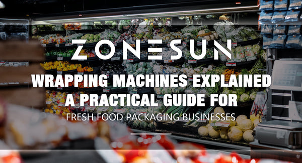 automatic food tray wrapping machine