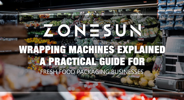 automatic food tray wrapping machine