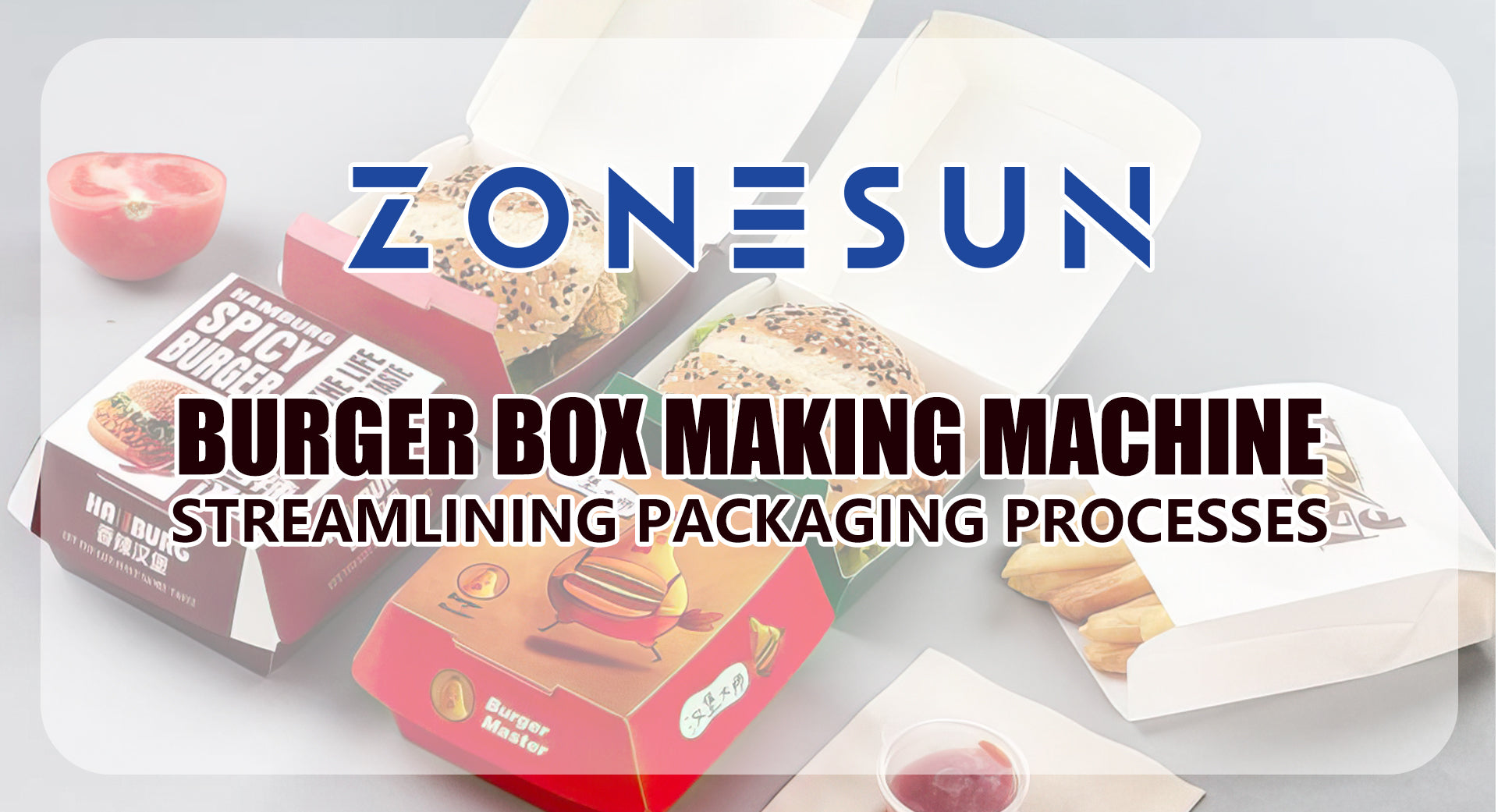 ZONESUN Burger Box Making Machine: Streamlining Packaging Processes